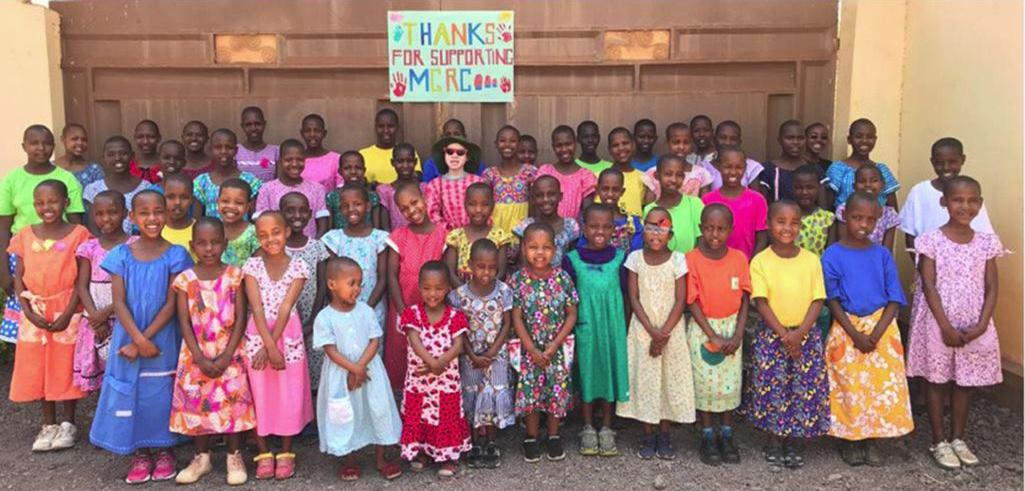 The girls of Maasai Girls Rescue Center together